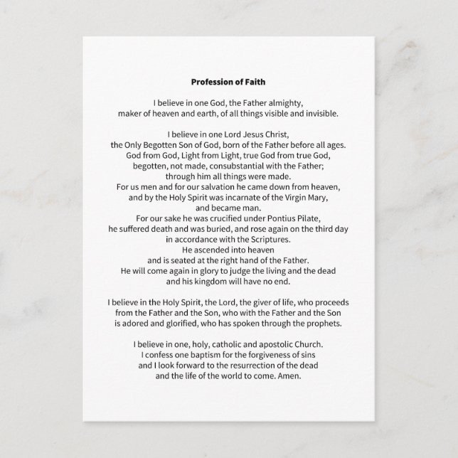 Faith-yrke Vykort (Framsida)