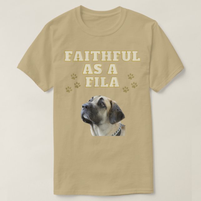 Faithar som Fila Cute Fila Brasileiro Hund Puppy  T Shirt (Design framsida)
