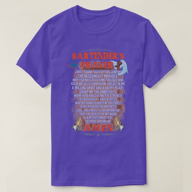 Faithful Bartender T Shirt (Design framsida)