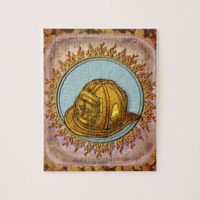 Faithful Firefighter Helmet Pussel (Vertikal)