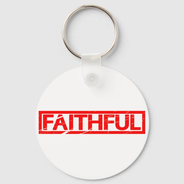 Faithful Frimärke Nyckelring (Framsida)
