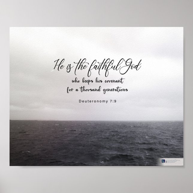 Faithful God (Deuteronomy 7:9) Poster (Framsidan)