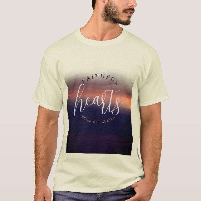 Faithful Hjärtar får aldrig tillförlitligt T Shirt (Framsida)