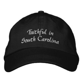 Faithful in Carolina Christian Embroidered Hat Broderad Keps