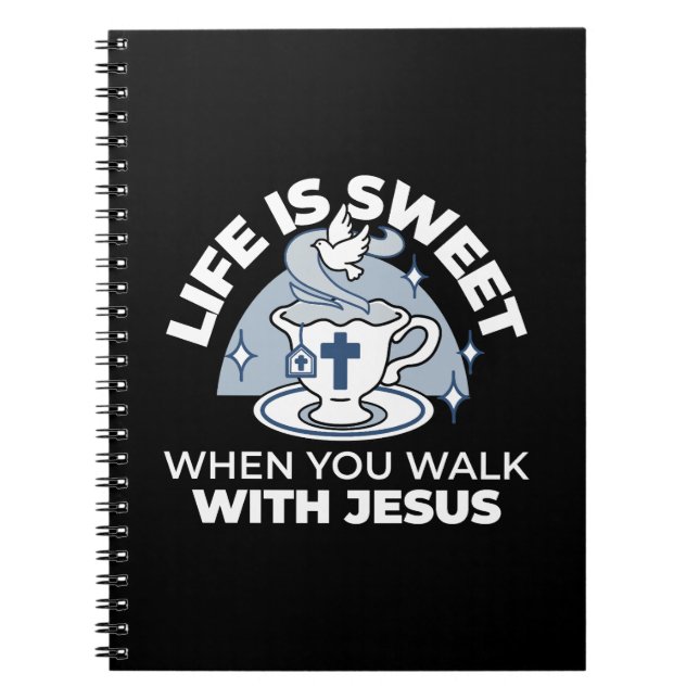 Faithful Living Art - Tekopp med Kor och Dove Anteckningsbok (Framsidan)