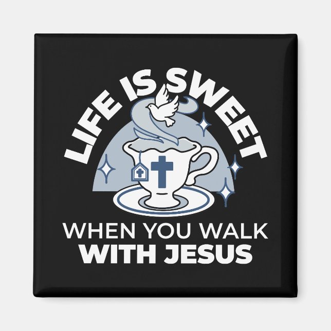 Faithful Living Art - Tekopp med Kor och Dove Magnet (Framsidan)