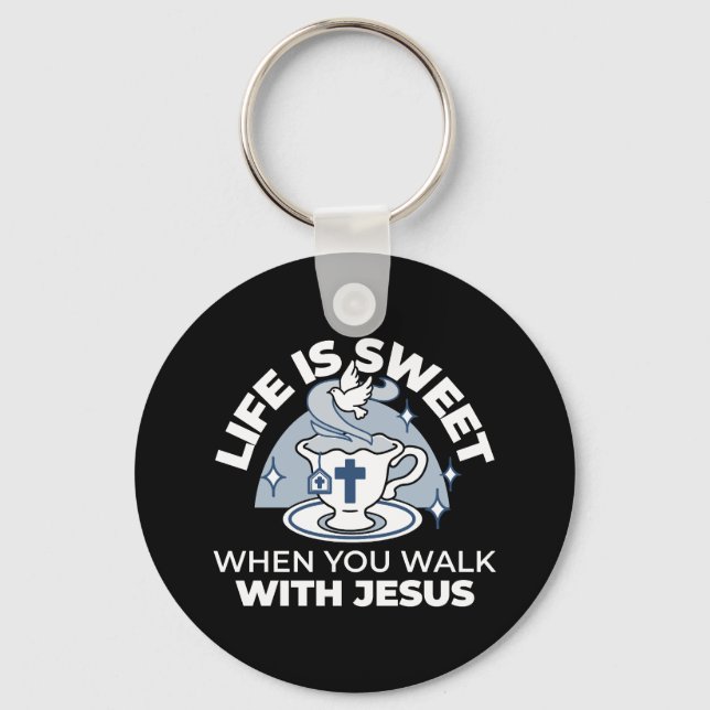 Faithful Living Art - Tekopp med Kor och Dove Nyckelring (Framsida)