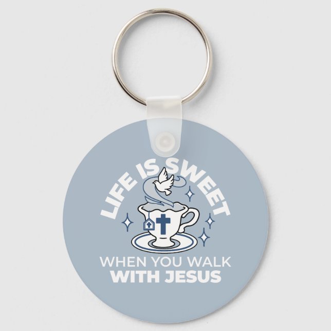 Faithful Living Art - Tekopp med Kor och Dove Nyckelring (Framsida)