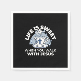 Faithful Living Art - Tekopp med Kor och Dove Pappersservett