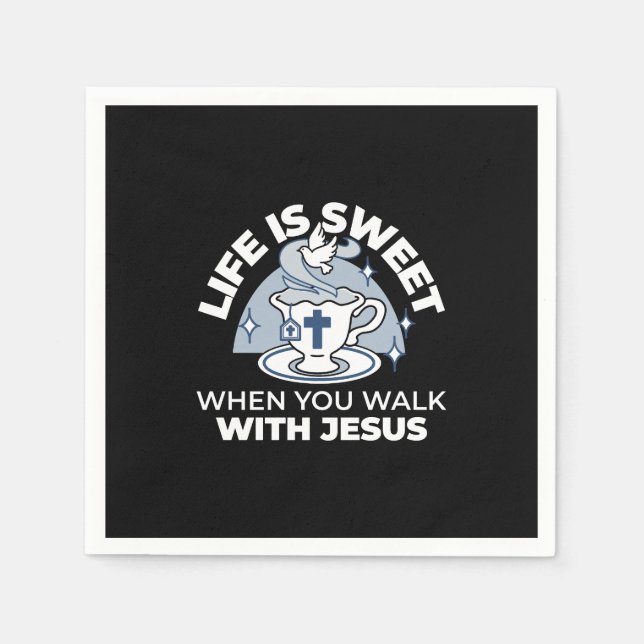 Faithful Living Art - Tekopp med Kor och Dove Pappersservett (Framsidan)