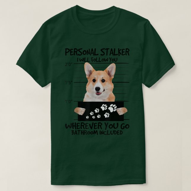 Faithful Welsh Corgi Hund Friend Hundägare T Shirt (Design framsida)