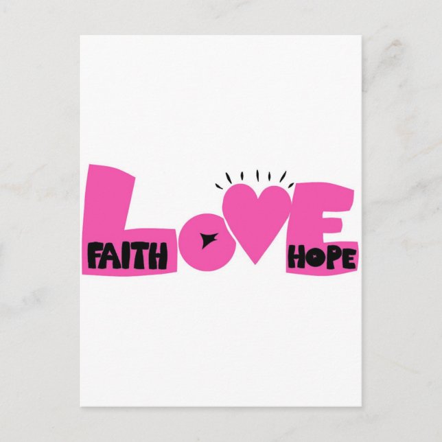 FAITHHOPELOVE VYKORT (Framsida)