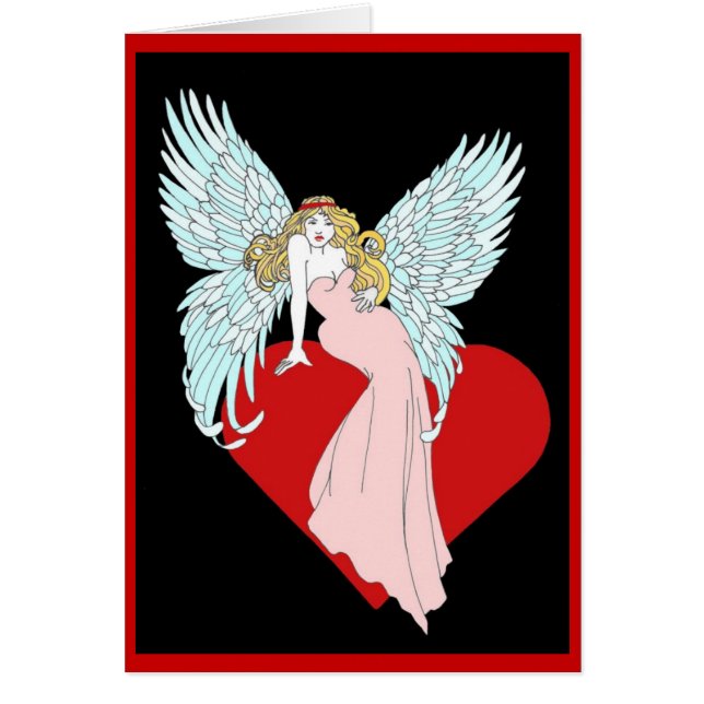 Faithless ängel hälsningskort (Framsidan)