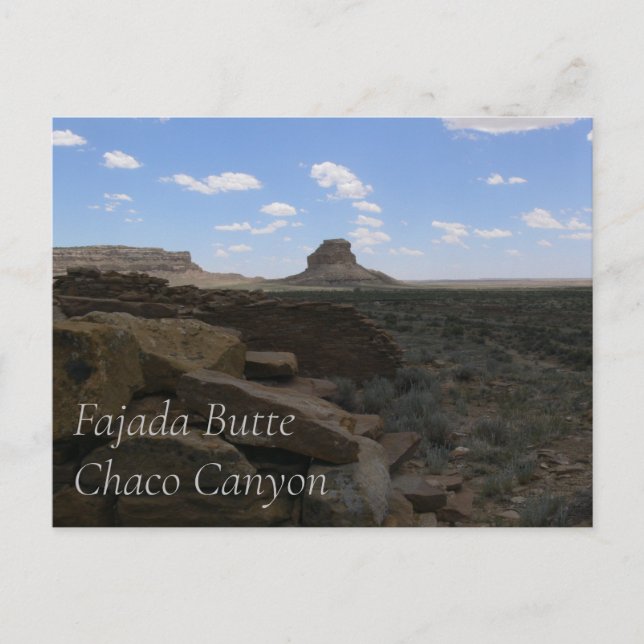 Fajada Butte Chaco Canyon vykort (Framsida)
