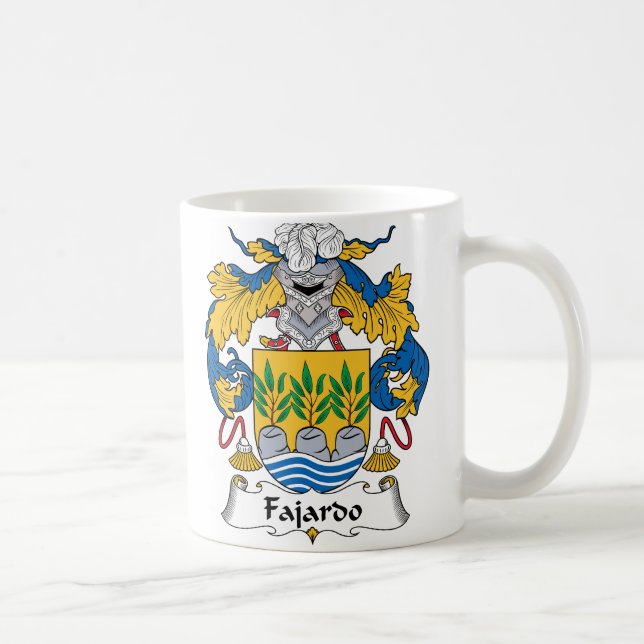 Fajardo familjvapensköld kaffemugg (Höger)