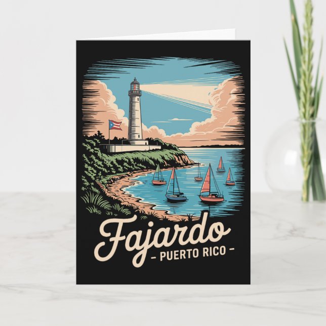 Fajardo Puerto Rico souvenir  Kort (Framsida)