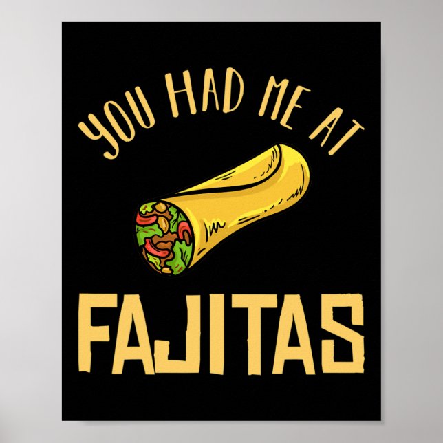 Fajita Chicken Krydda Present Recept _1  Poster (Framsidan)