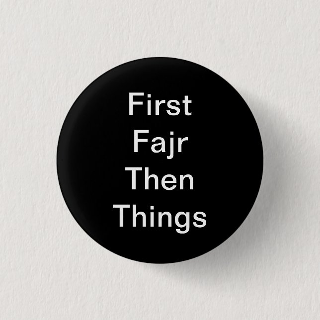 Fajr First Knapp (Framsida)