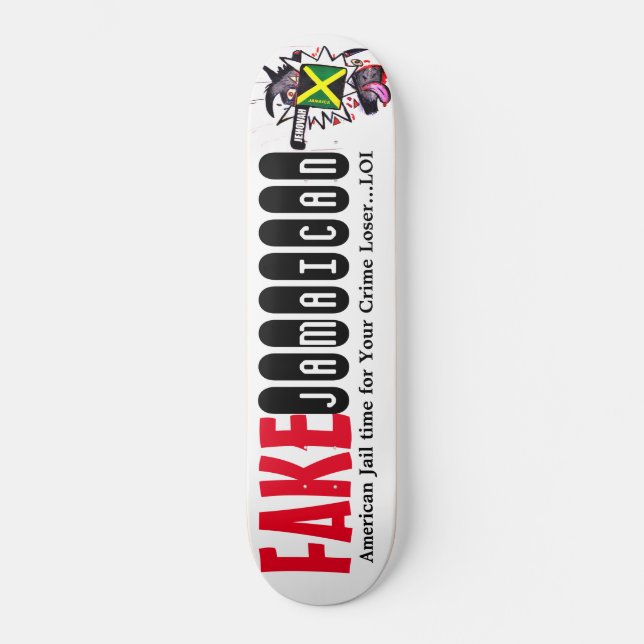 FAK JAMAIKANSK Sk skateboard (Framsida)