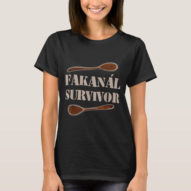 Fakanál Survivor  T Shirt (Framsida)