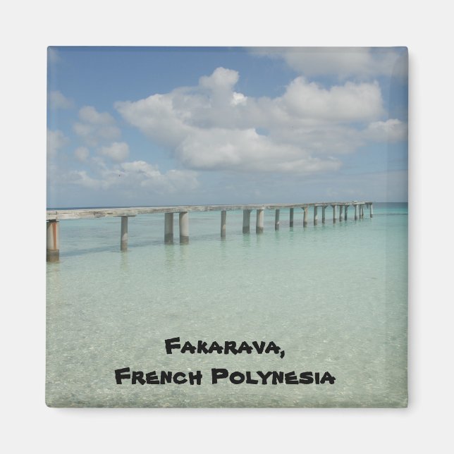 Fakarava, Fransk Polynesien Magnet (Framsidan)