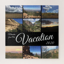Fakationsminnen Foto Gift Anpassningsbar Puzzle