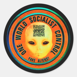Fake Alien Agenda Runt Klistermärke