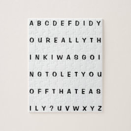 Fake Alphabet Frustrating Joke Pussel