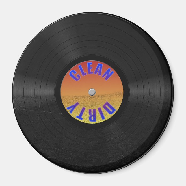 Fake Anpassningsbar Vinyl Record Magnet (Framsidan)