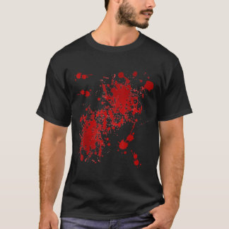 Fake Blood Splatter T Shirt