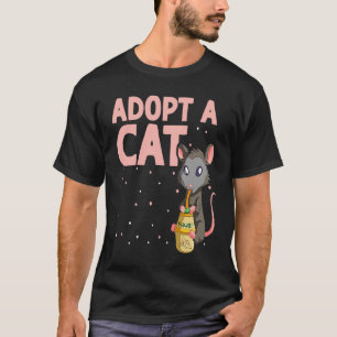Fake Cat Opossum för Possum och Raccoon 7 T Shirt