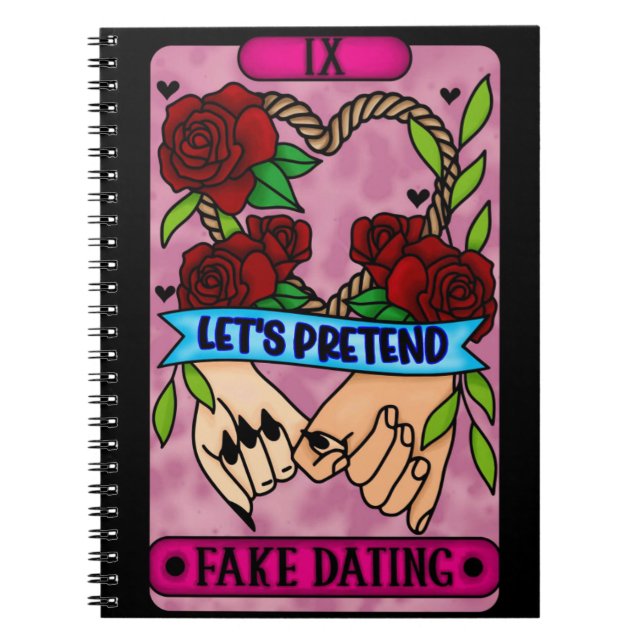 Fake Dating Tarot-anteckningsbok Anteckningsbok (Framsidan)