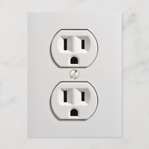 Fake Electrical Outlet Vykort