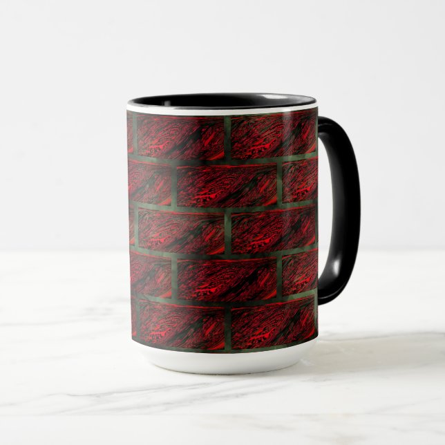 Fake exposed brick wall or tiles simulating it? mugg (Framsida höger)