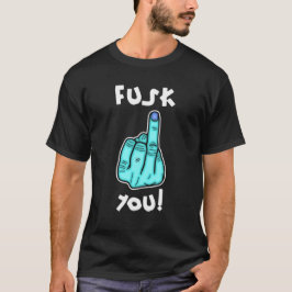 Fake f-bomb & fejk mitten finger-skämt v3.1 t shirt