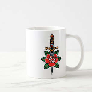 Fake Friends American Traditional Tatto Old Schoo Kaffemugg