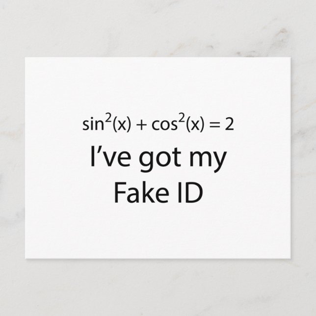 Fake-ID Vykort (Framsida)