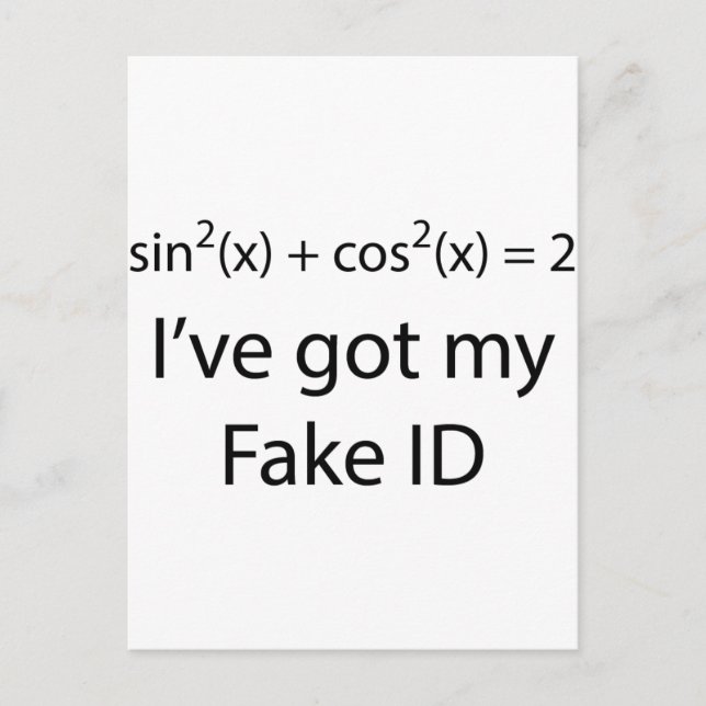 Fake-ID Vykort (Framsida)