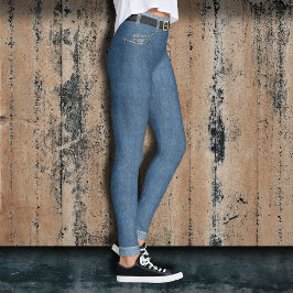 Fake Jeans Leggings
