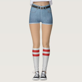 Fake Kort och Socks Leggings