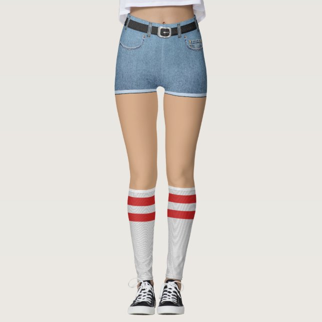 Fake Kort och Socks Leggings (Framsida)