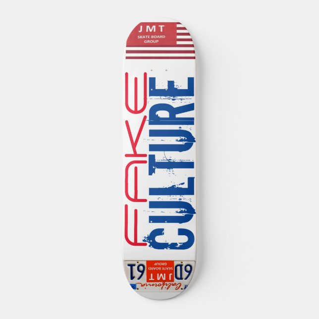 FAKE-KULTUR/TST-skateboard Mini Skateboard Bräda 18,5 Cm (Framsida)
