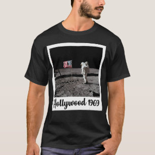 Fake Måne Landing Hollywood LA Conspiracy Ljuger R T Shirt