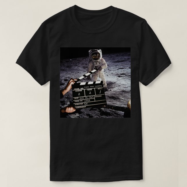 Fake Måne Landing T Shirt (Design framsida)