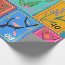 Fake Masterbit Random Frimärke Collage Collection Presentpapper