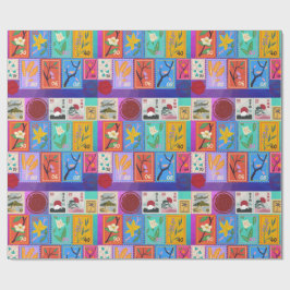 Fake Masterbit Random Frimärke Collage Collection Presentpapper