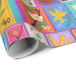 Fake Masterbit Random Frimärke Collage Collection Presentpapper