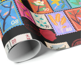 Fake Masterbit Random Frimärke Collage Collection Presentpapper