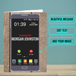 Fake Mobil Call Birday Kort