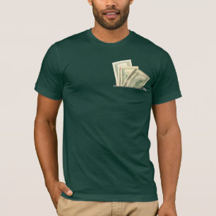 Fake Money Inside Pocket Tee Shirt